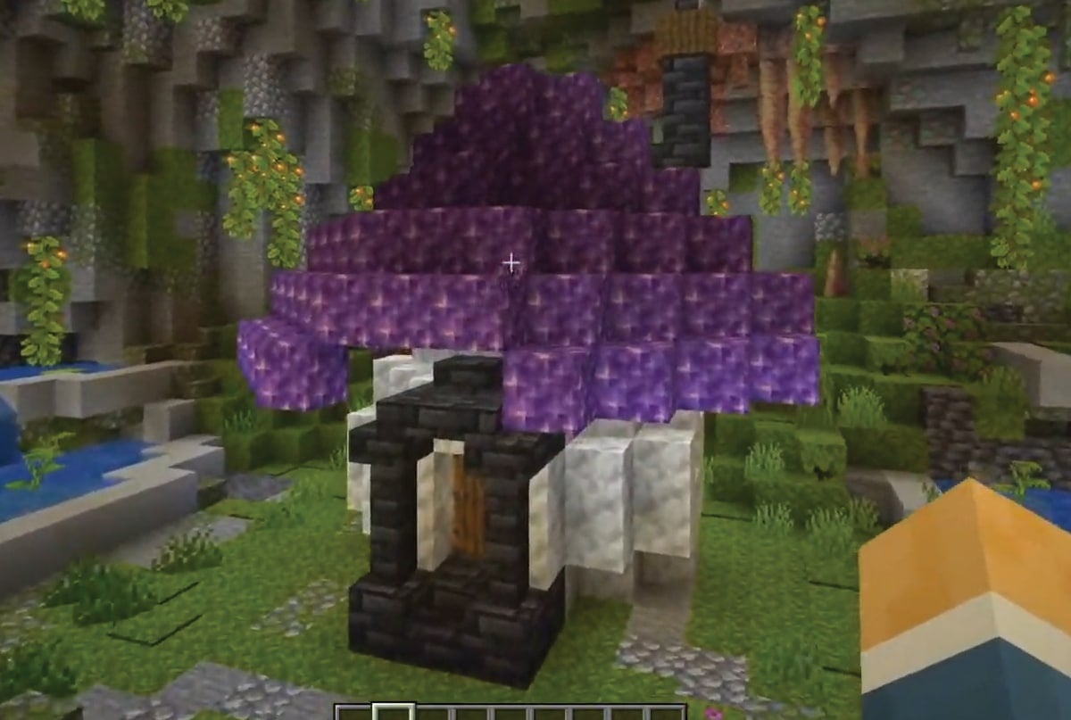 Amethyst Geode Mushroom House