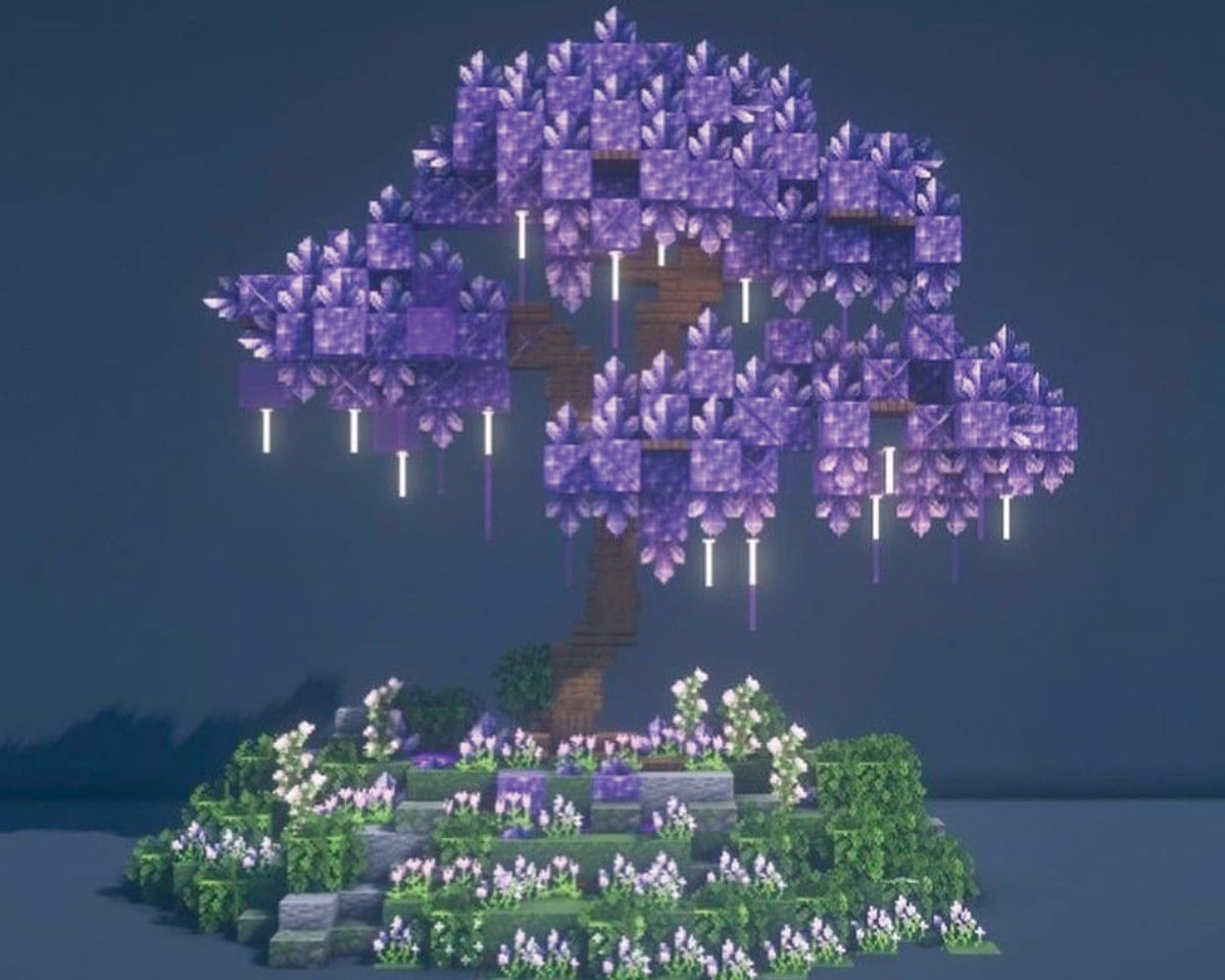 Amethyst Tree Centerpiece