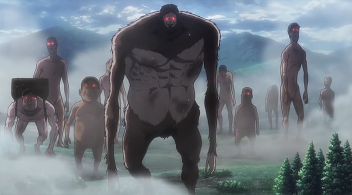 beast titan at wall maria