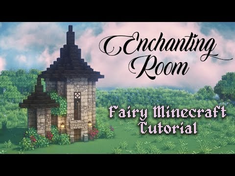 Fairy Minecraft: Enchanting Room Tutorial 🔮🌿✨Easy Fairytale Fairycore Fairy tail 🌸 Kelpie The Fox