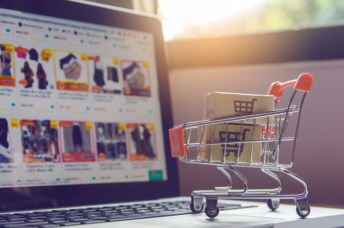 ecommerce website shopping cart