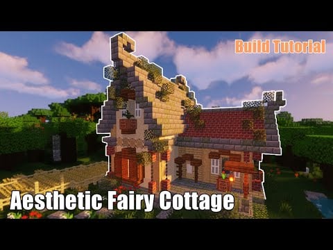 Minecraft Aesthetic Fairy Cottage | Cottagecore Tutorial