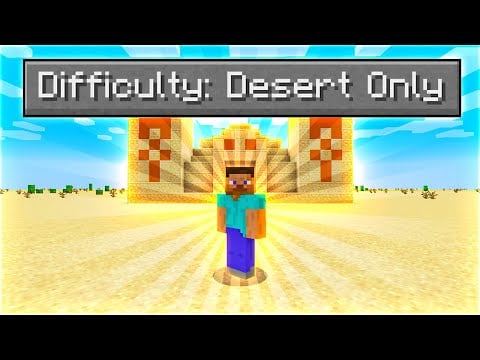 Can You Beat Minecraft In A Desert Only World?