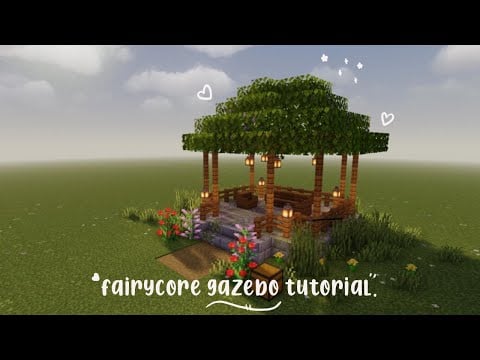 gazebo tutorial. ♡ | fairycore aesthetic minecraft java designs.