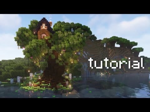 Minecraft Tutorial | Building a Fairy Treehouse