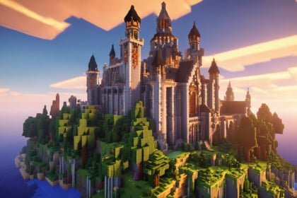 minecraft castle island