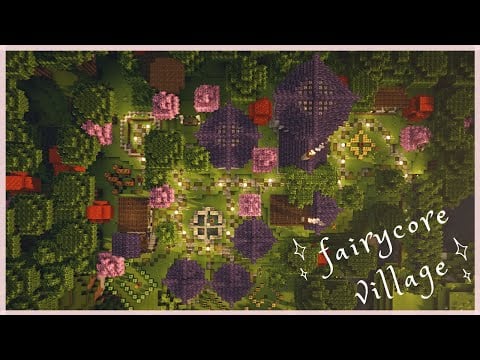 Minecraft | Fairycore Village Tutorial | How to build a Fairy Village in Minecraft