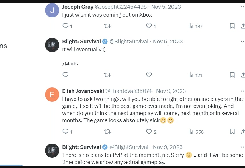 No PvP In Blight Survival