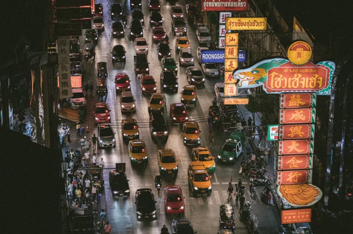 Traffic Vehicles Stock Image