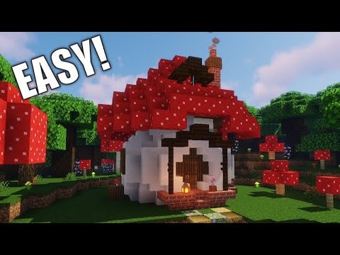 Minecraft Mushroom House - Building Tutorial