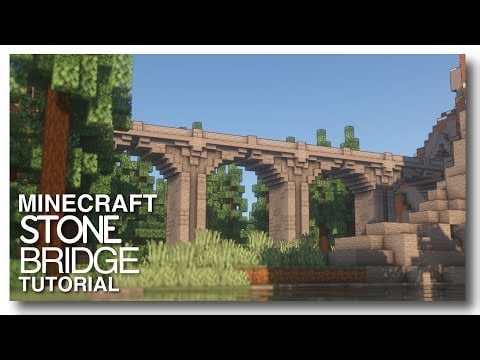 Minecraft: How to Build a Medieval Stone Bridge!