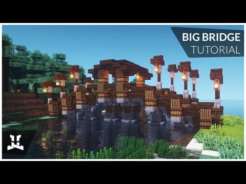 Minecraft | BIG BRIDGE (How to Build: Relaxing Tutorial)